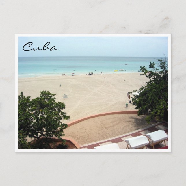 Carte Postale vue sur la plage de varadero (Devant)