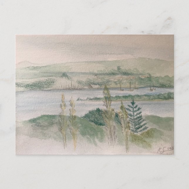 Carte Postale Vue sur la rivière (Devant)