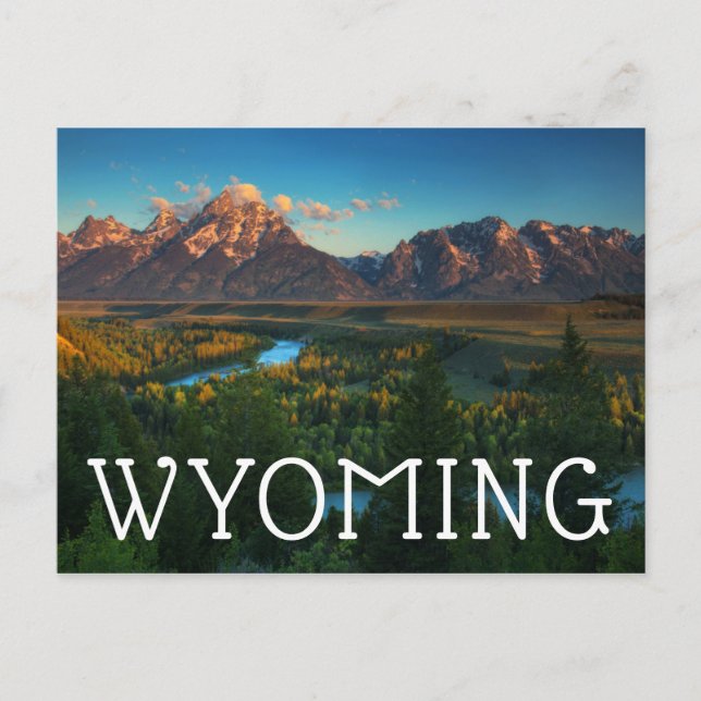 Carte Postale Vue sur la rivière Snake (Devant)