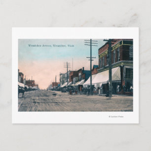 Carte Postale Vue sur la rue de l'avenue Wenatchee