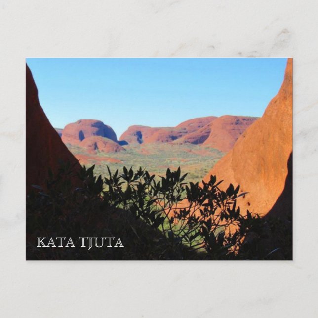 Carte Postale vue sur la vallée de kata tjuta (Devant)