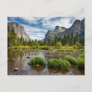 Carte Postale Vue sur la vallée du parc national Yosemite