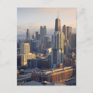 Carte Postale Vue sur la ville avec une lumière fantastique