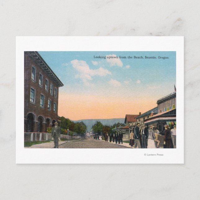 Carte Postale Vue sur la ville depuis la plageBalnéaire, OU (Devant)