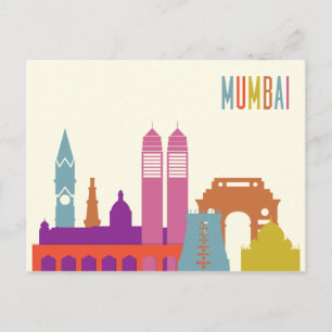 Carte Postale Vue sur la ville paysager   Mumbai, Inde