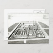 Carte Postale Vue sur l'abbaye de Saint-Germain-des-Prés (Devant / Derrière)