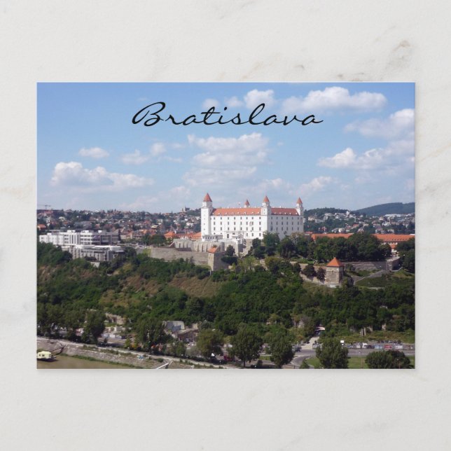 Carte Postale vue sur le château bratislava (Devant)