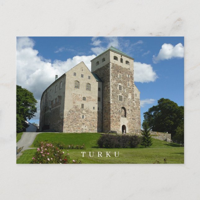 Carte postale vue sur le château de Turku (Devant)