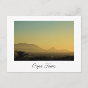 Carte Postale Vue sur le coucher de soleil de Cape Town
