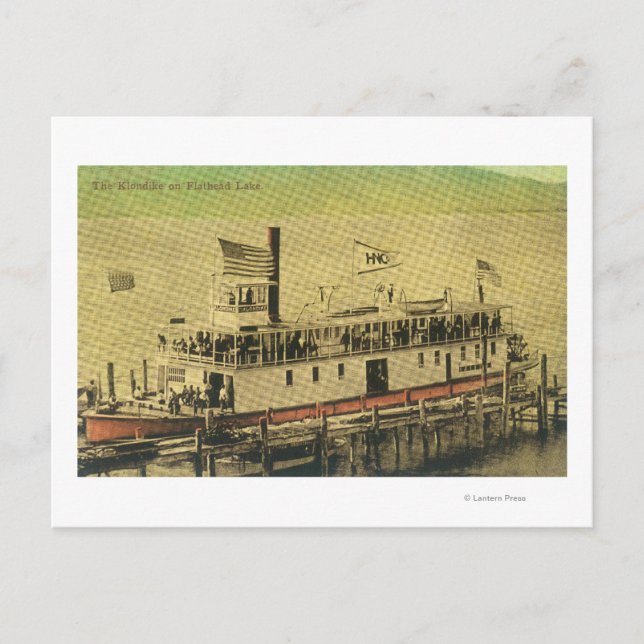 Carte Postale Vue sur le Klondike Riverboat (Devant)