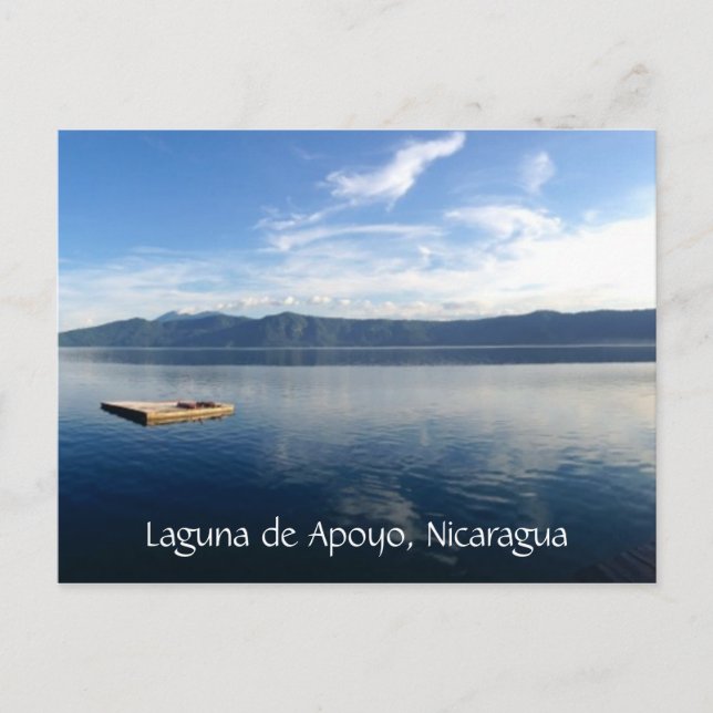 Carte Postale vue sur le lac apoyo (Devant)