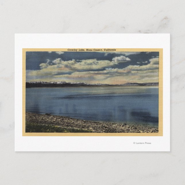 Carte Postale Vue sur le lac Crowley (Devant)
