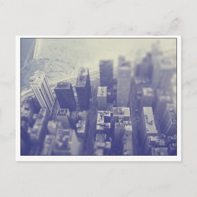 Carte Postale Vue sur le lac de Chicago Skyline (Devant)