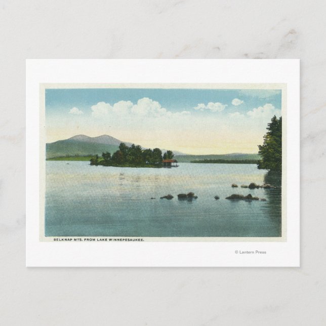 Carte Postale Vue sur le lac des monts Belknap (Devant)
