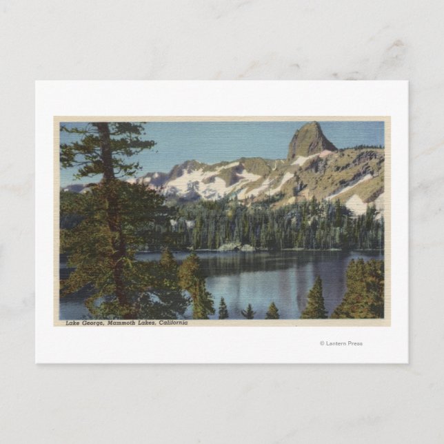 Carte Postale Vue sur le lac George & High Sierra (Devant)