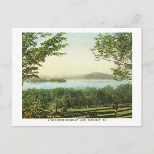 Carte Postale Vue sur le lac Rangeley, Maine Vintage