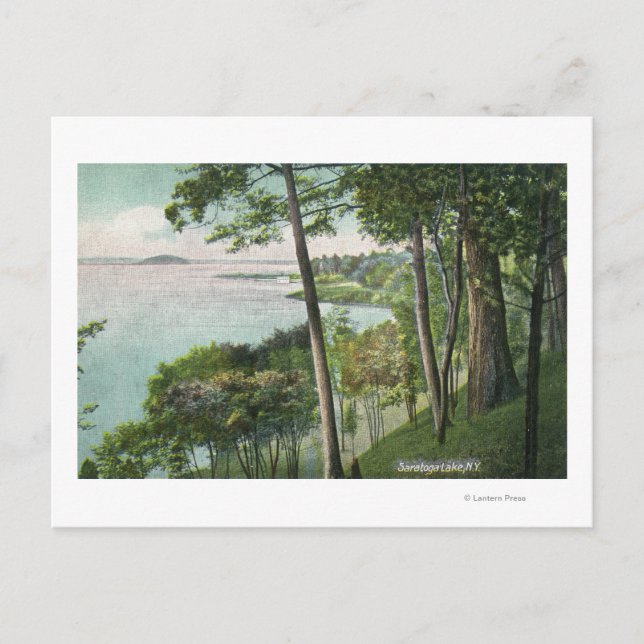 Carte Postale Vue sur le lac Saratoga # 2 (Devant)
