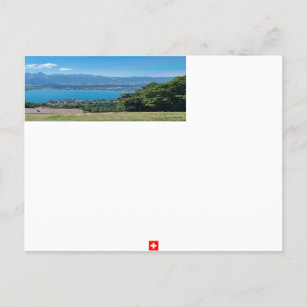 Carte Postale Vue sur le lac Thun, Suisse