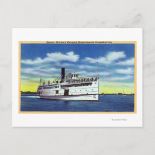 Carte Postale Vue sur le martha's Vineyard Steamer
