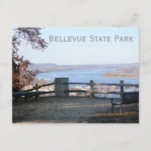 Carte Postale Vue sur le Mississippi, Bellevue State Park, Iowa