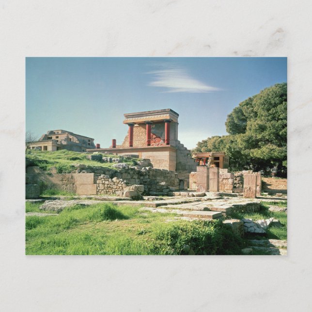 Carte Postale Vue sur le Palais de Knossos (Devant)