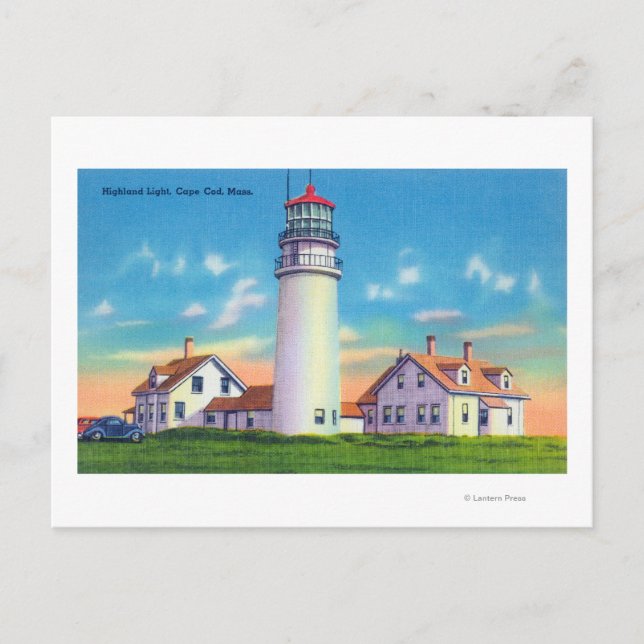 Carte Postale Vue sur le phare de Highland (Devant)