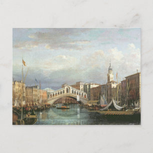 Carte Postale Vue sur le pont du Rialto à Venise