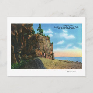 Carte Postale Vue sur le Rocher de la Cathédrale, Bar Harbour