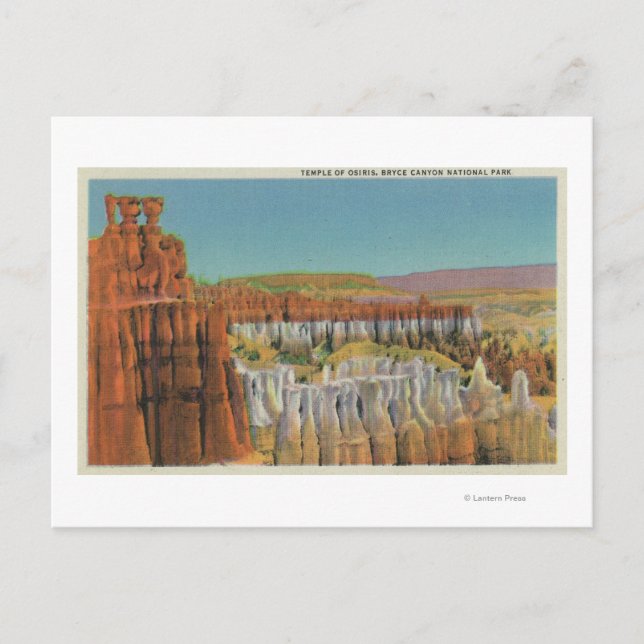 Carte Postale Vue sur le temple d'Osiris (Devant)