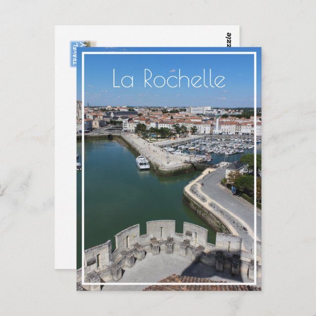 Carte Postale Vue sur le Vieux Port La Rochelle (Devant / Derrière)