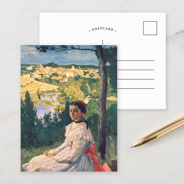 Carte Postale Vue sur le village | Fré dé ric Bazille (Créateur téléchargé)