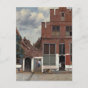 Carte Postale Vue sur les maisons de Delft The Little Street