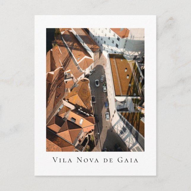 Carte Postale Vue sur les rues de Vila Nova de Gaia (Devant)