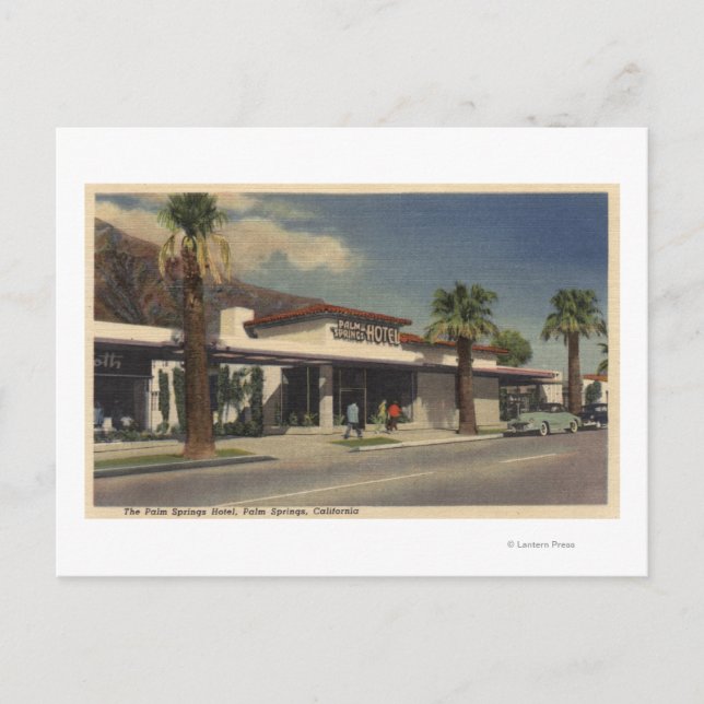 Carte Postale Vue sur l'hôtel Palm Springs (Devant)