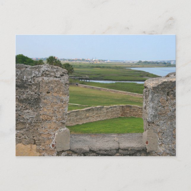 Carte Postale Vue sur St Augustine depuis le château (Devant)