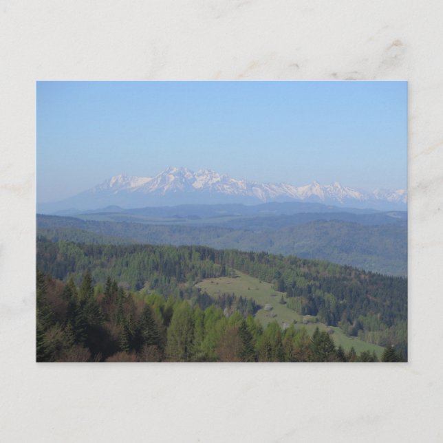 Carte Postale Vue sur Tatras de Beskids (Devant)