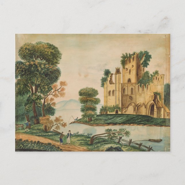 Carte Postale Vue sur un château (Devant)