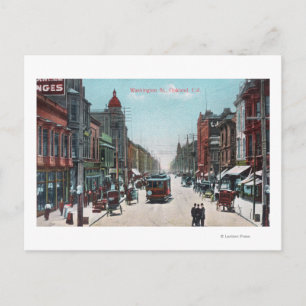 Carte Postale Vue sur Washington Street avec funiculaire