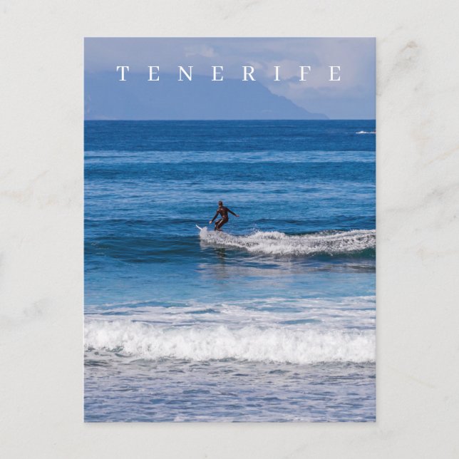 Carte postale vue surf Tenerife (Devant)