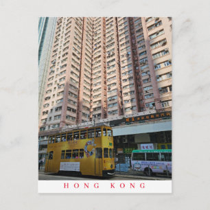 Carte postale vue tram Hong Kong
