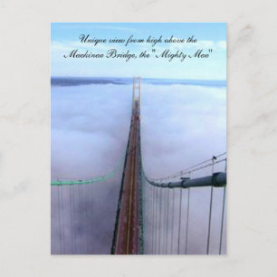 Carte Postale Vue unique depuis le pont Mackinac