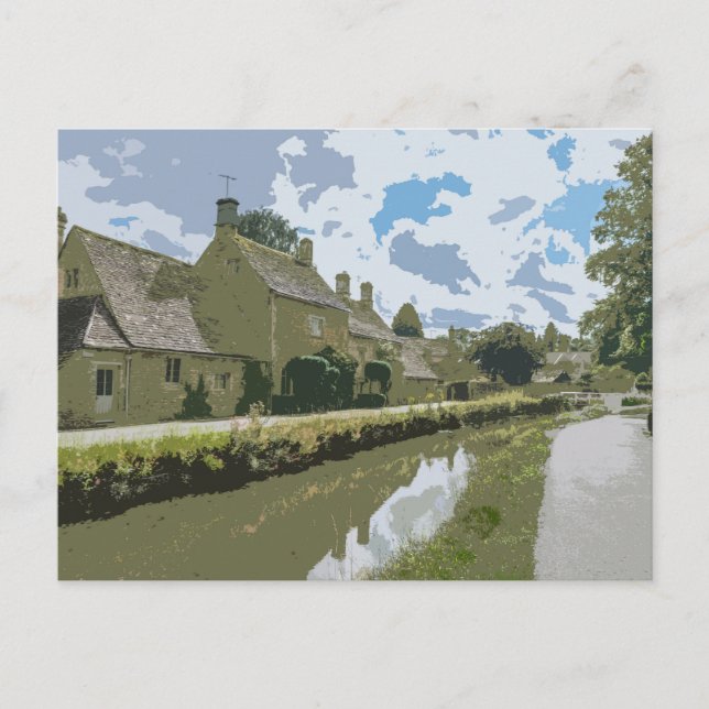 Carte postale vue village Cotswolds (Devant)