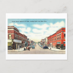 Carte Postale Vue vintage de Bismarck, Dakota du Nord,