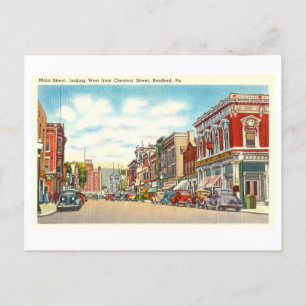 Carte Postale Vue vintage de Bradford, Pennsylvanie,
