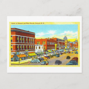 Carte Postale Vue vintage de Concord, New Hampshire,