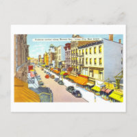 Vue vintage de Jersey City, New Jersey,