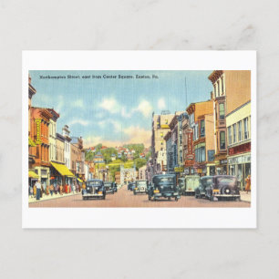 Carte Postale Vue vintage d'Easton, Pennsylvanie,