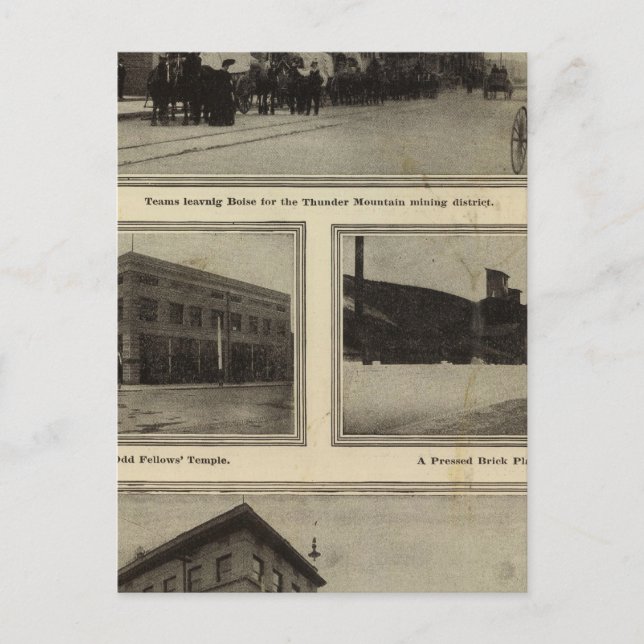 Carte Postale Vues, Boise, Idaho (Devant)