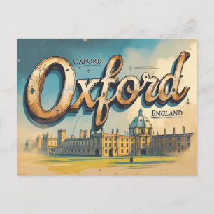 Carte Postale Vues intimes d'Oxford