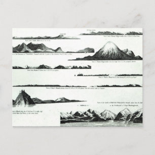 Carte Postale Vues sur la côte ouest de l'Amérique, c.1778